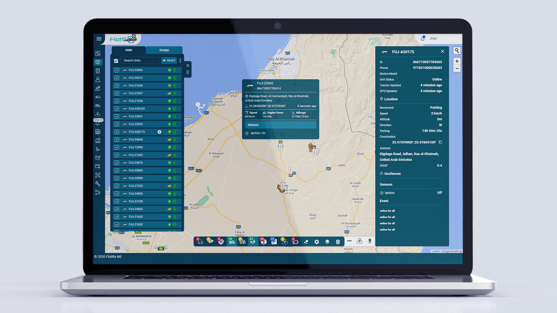 screenshot of Flotilla IoT